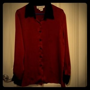 Wine colored dress shirt
